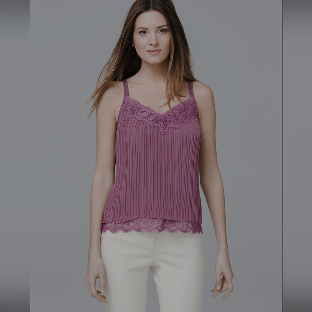 White House Black Market Pleated Cami